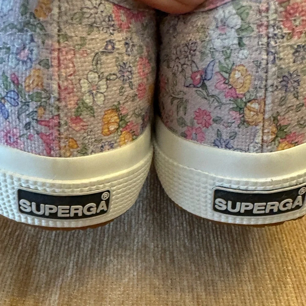 NWT! Superga X LOVESHACKFANCY Floral Canvas Sneakers, sz 4.5 - Picture 5 of 7
